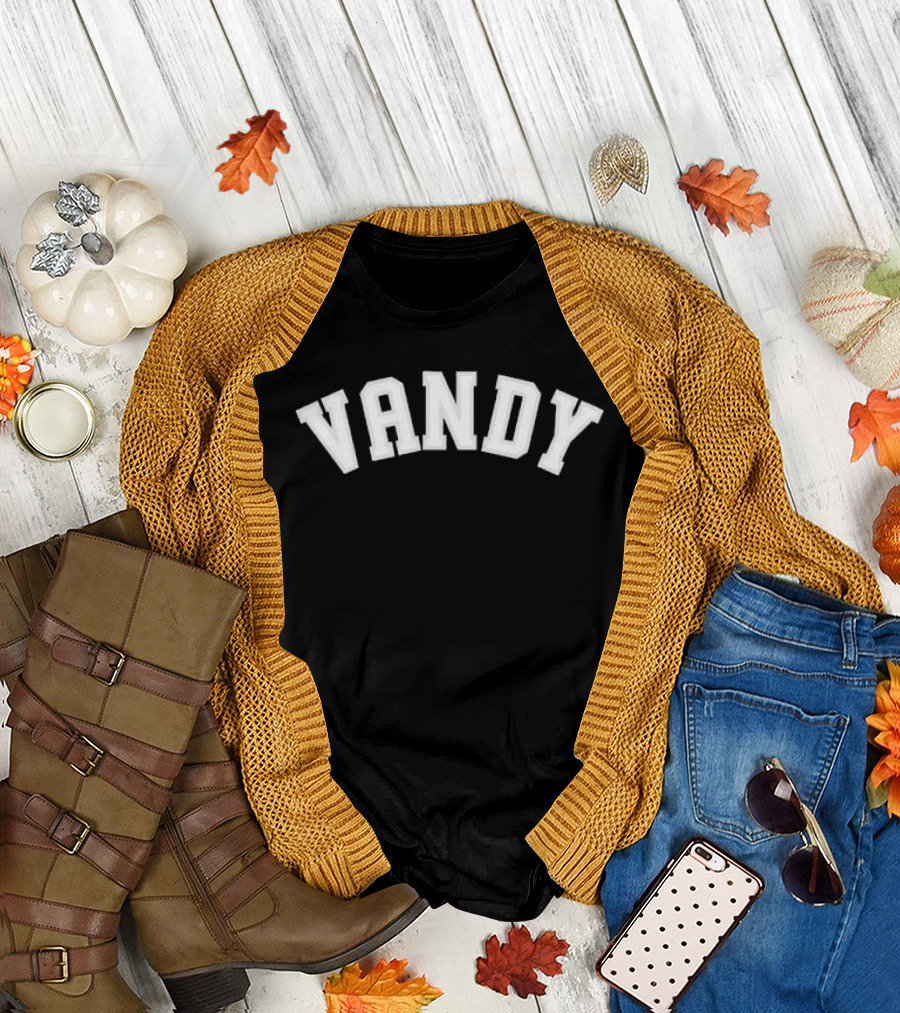 Vandy Commodores Vanderbilt Nashville NCAA Arched Grey Collegiate Lettering T-Shirt
