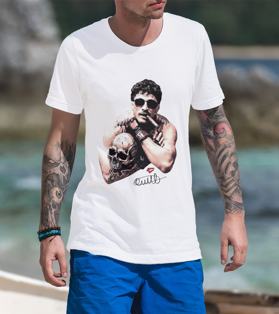 Smokilld Smokebreak Skull Tattoo Sunglasses Cigar T-Shirt