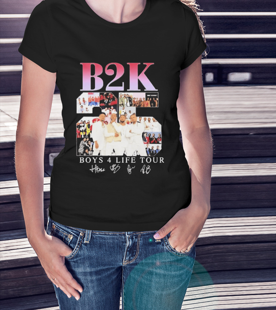 B2K 25th Anniversary Boys 4 Life Tour Signatures R&B Band T-Shirt