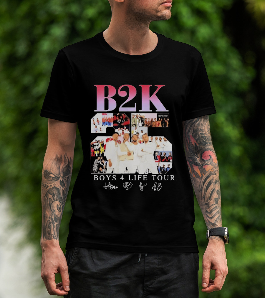 B2K 25th Anniversary Boys 4 Life Tour Signatures R&B Band T-Shirt