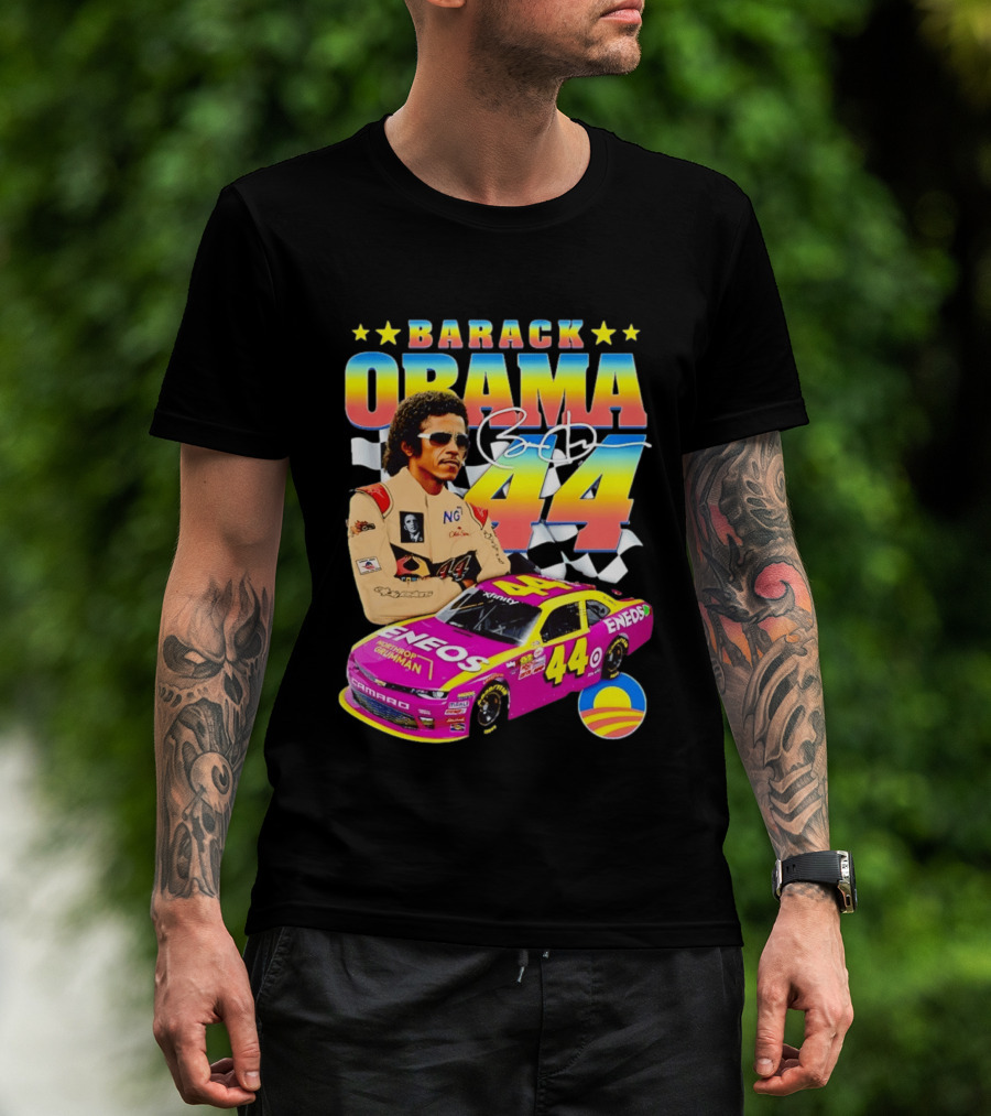 Barack Obama Racing 44 ENEOS NASCAR T-Shirt