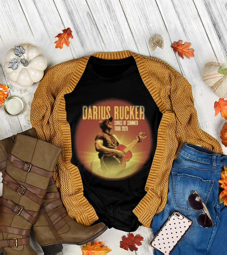 Darius Rucker Songs Of Summer Tour 2026 Vintage Country Music Concert Performance T-Shirt