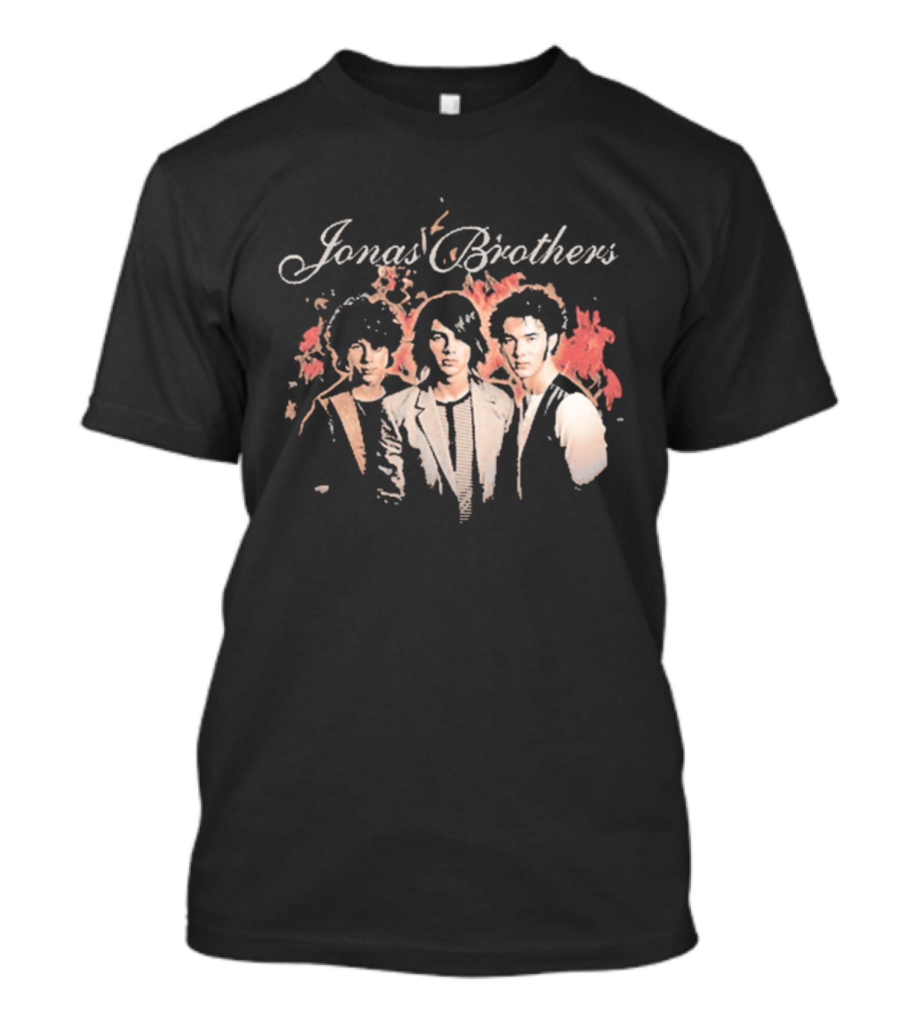 Jonas Brothers Fiery Backdrop Trio T-Shirt