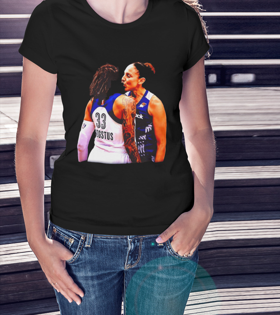 WNBA Diana Taurasi And Seimone Augustus Iconic Encounter Basketball Moment T-Shirt