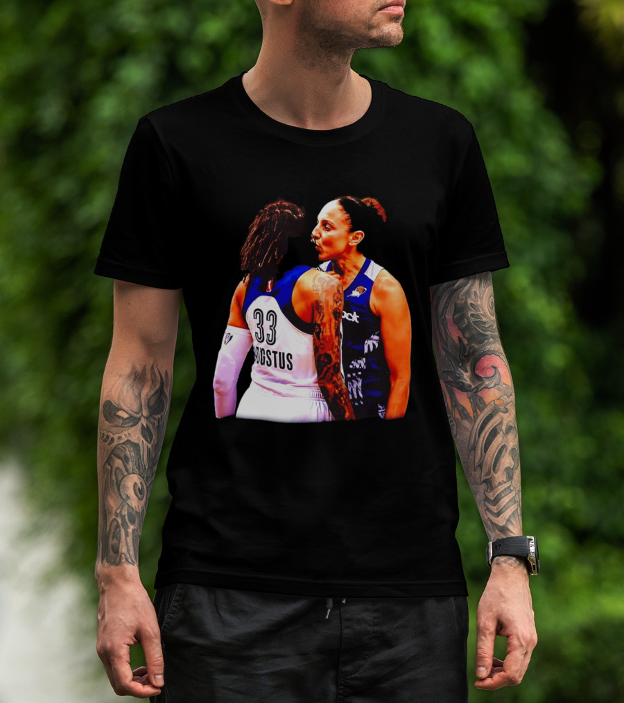 WNBA Diana Taurasi And Seimone Augustus Iconic Encounter Basketball Moment T-Shirt