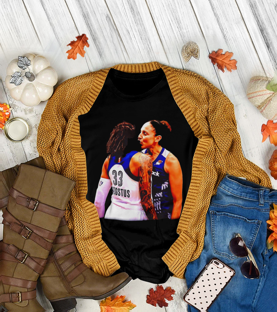 WNBA Diana Taurasi And Seimone Augustus Iconic Encounter Basketball Moment T-Shirt