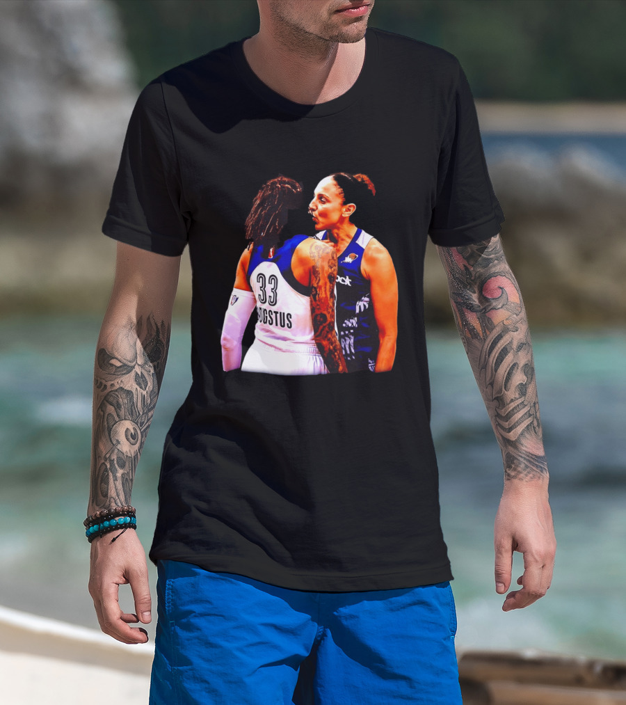 WNBA Diana Taurasi And Seimone Augustus Iconic Encounter Basketball Moment T-Shirt