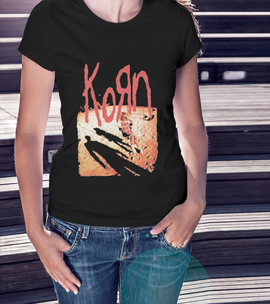 Korn Self Titled Album Cover Art With Distressed Child T-Shirt