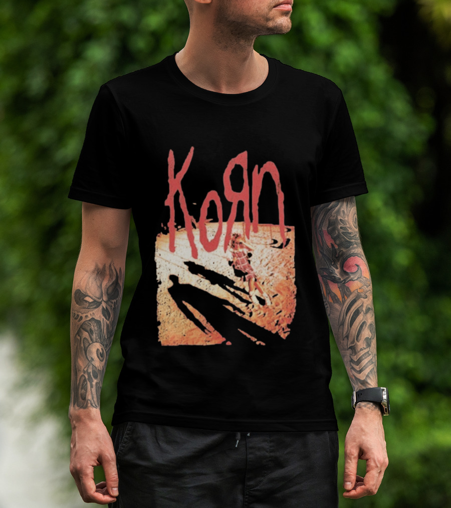 Korn Self Titled Album Cover Art With Distressed Child T-Shirt