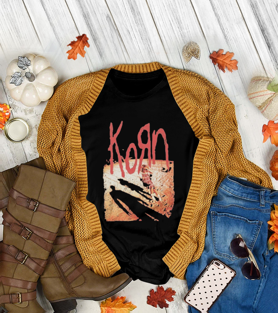 Korn Self Titled Album Cover Art With Distressed Child T-Shirt