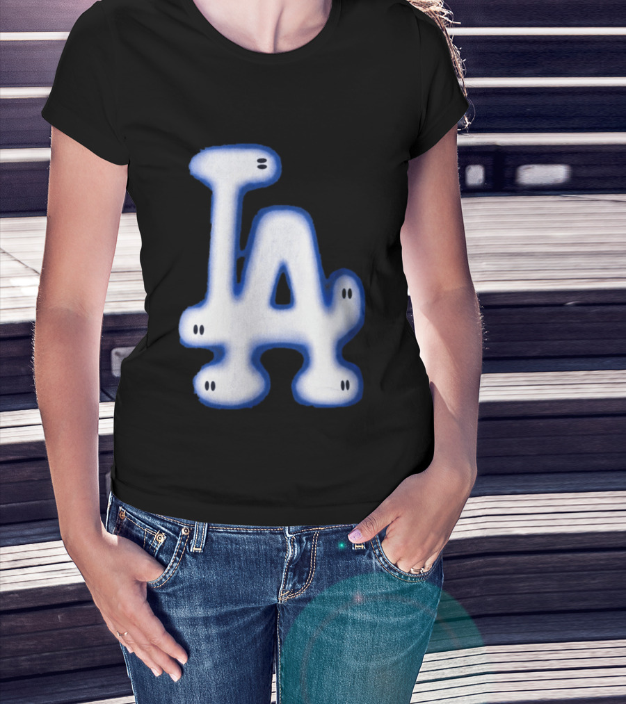 LA Dodgers Blue Ghost Airbrush T-Shirt