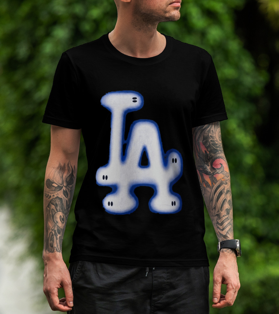LA Dodgers Blue Ghost Airbrush T-Shirt