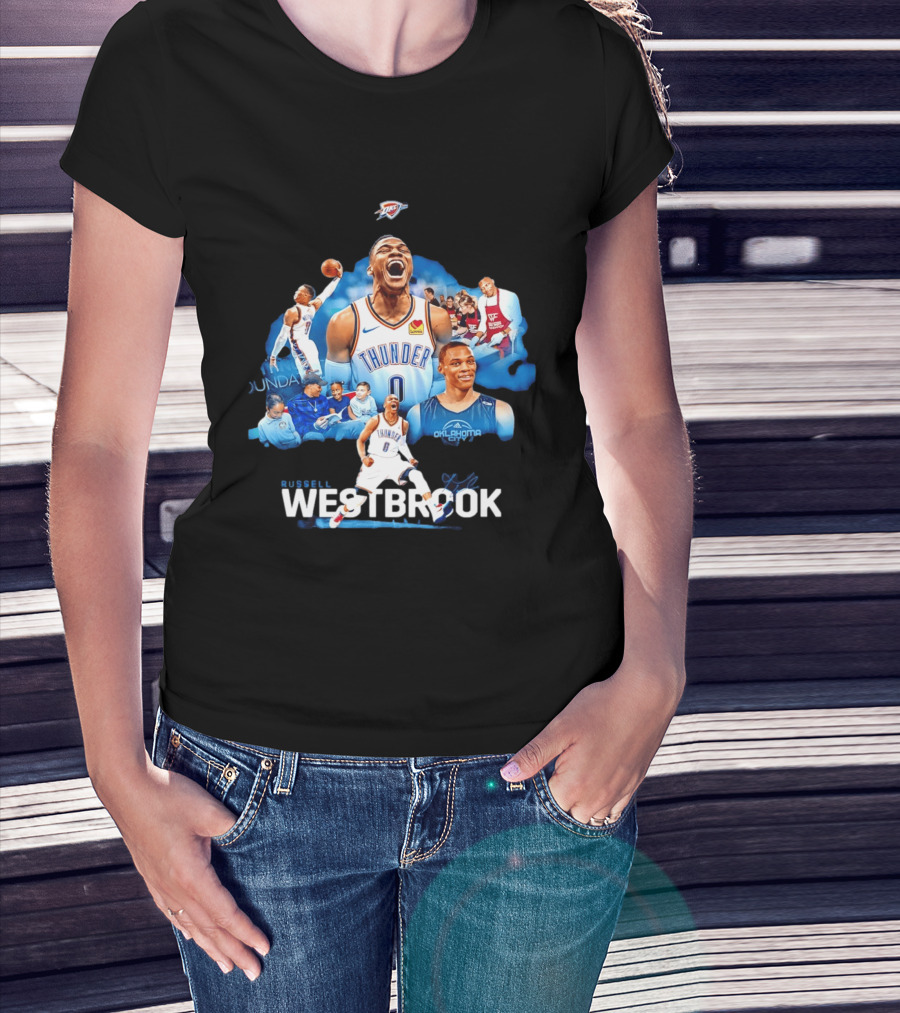 Russell Westbrook Thunder Basketball Oklahoma City Legends T-Shirt