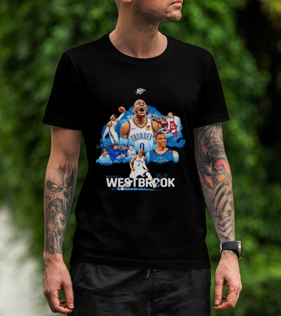 Russell Westbrook Thunder Basketball Oklahoma City Legends T-Shirt