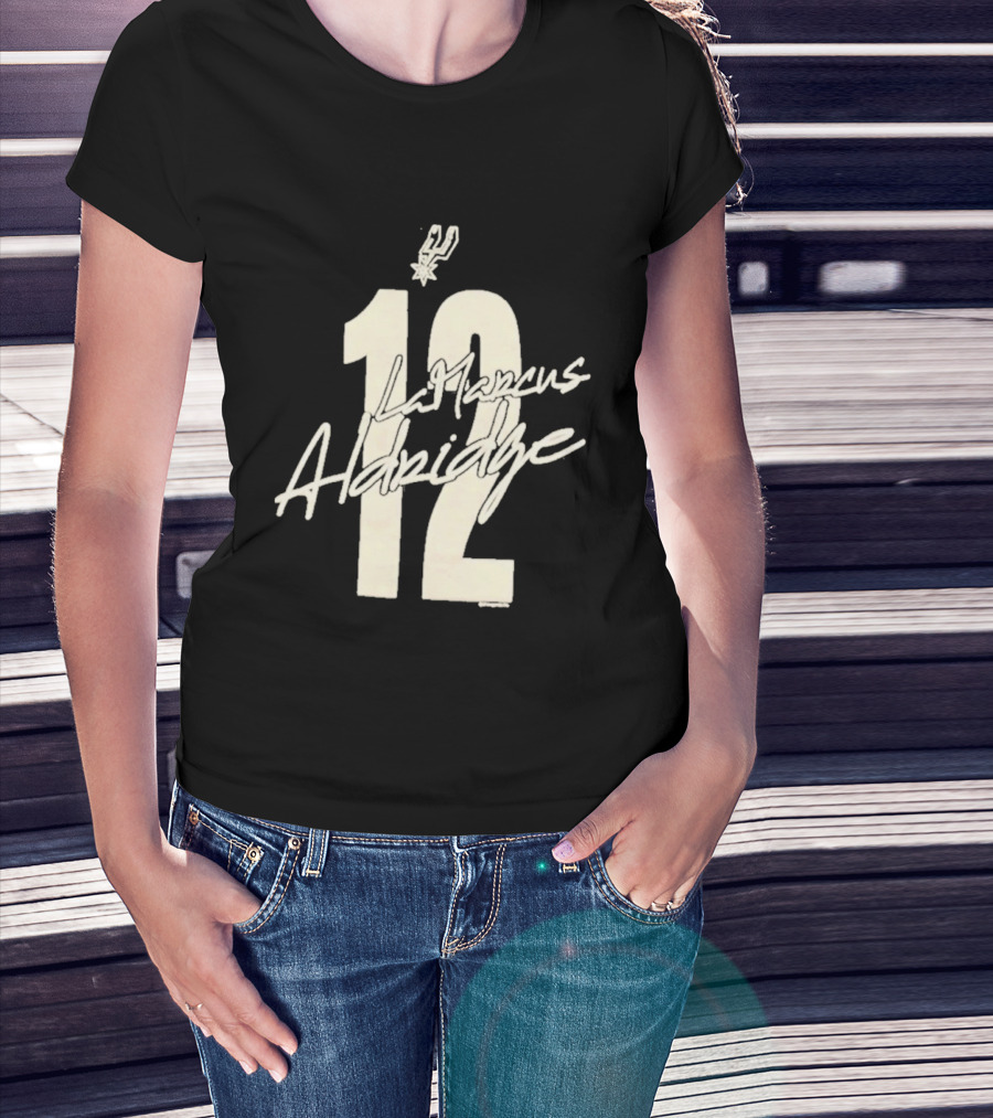 San Antonio Spurs LaMarcus Aldridge 12 NBA 2010s T-Shirt