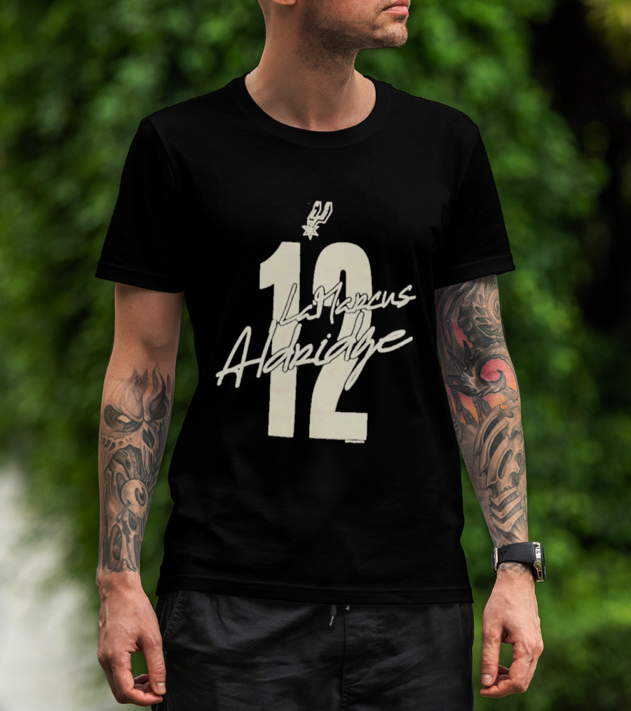 San Antonio Spurs LaMarcus Aldridge 12 NBA 2010s T-Shirt
