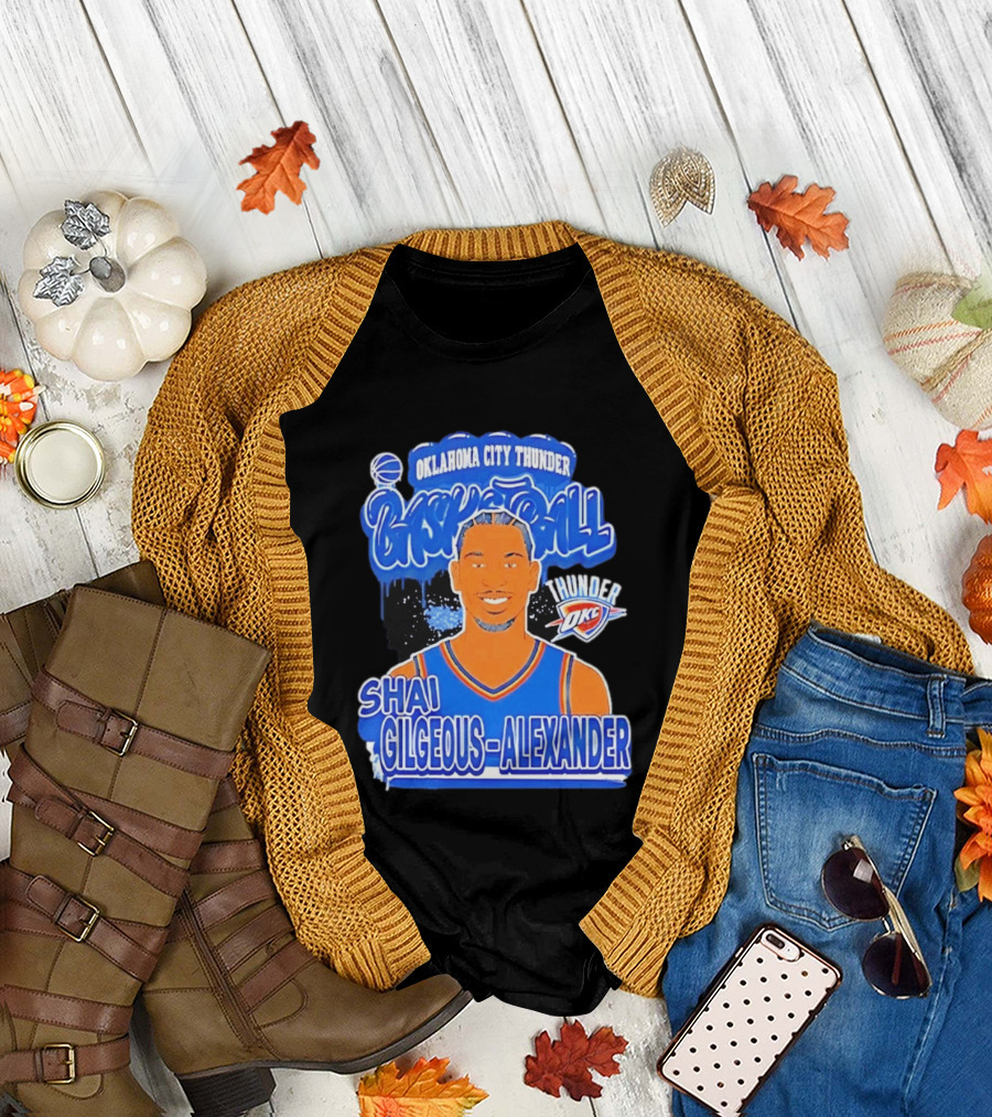 Shai Gilgeous Alexander Oklahoma City Thunder Basketball OKC Thunder T-Shirt