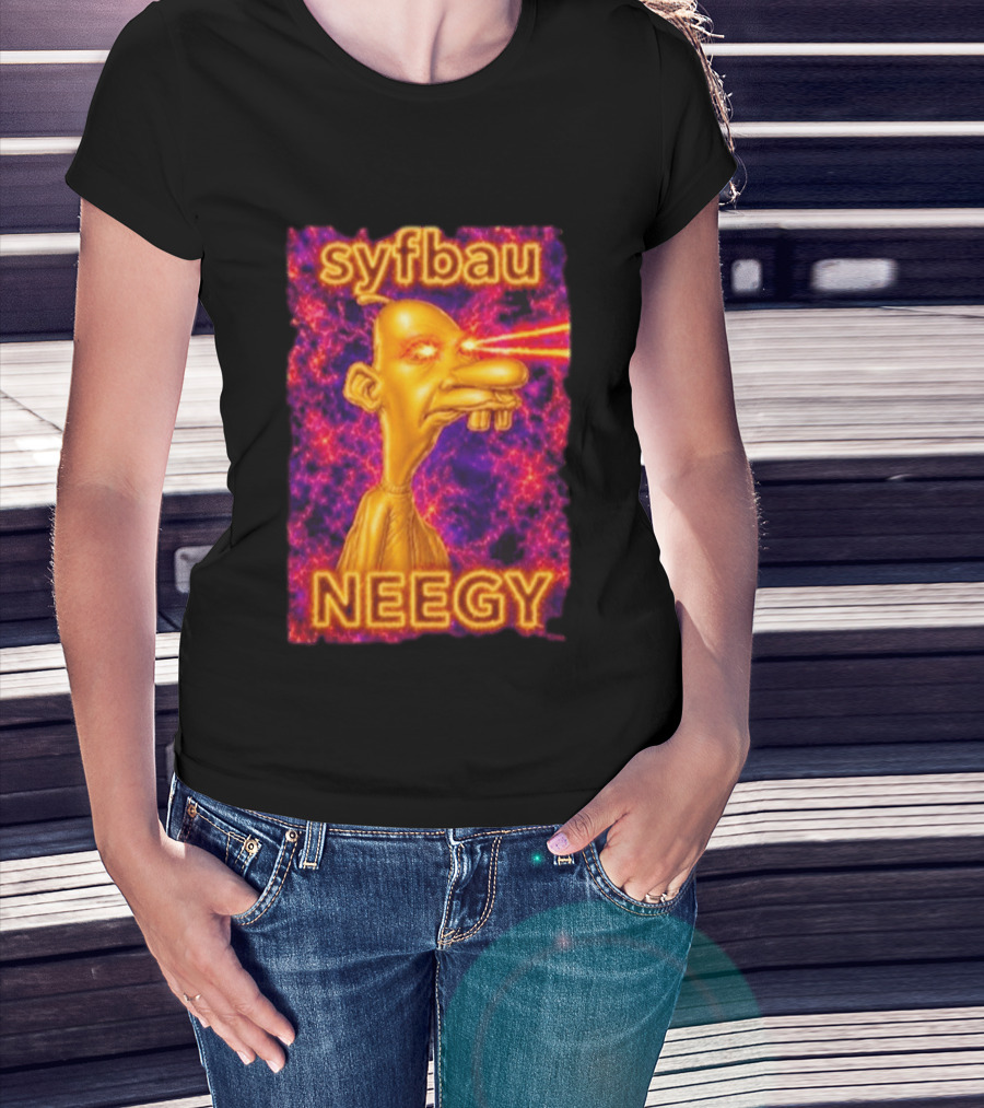Syfbau Neegy Laser Eyes T-Shirt