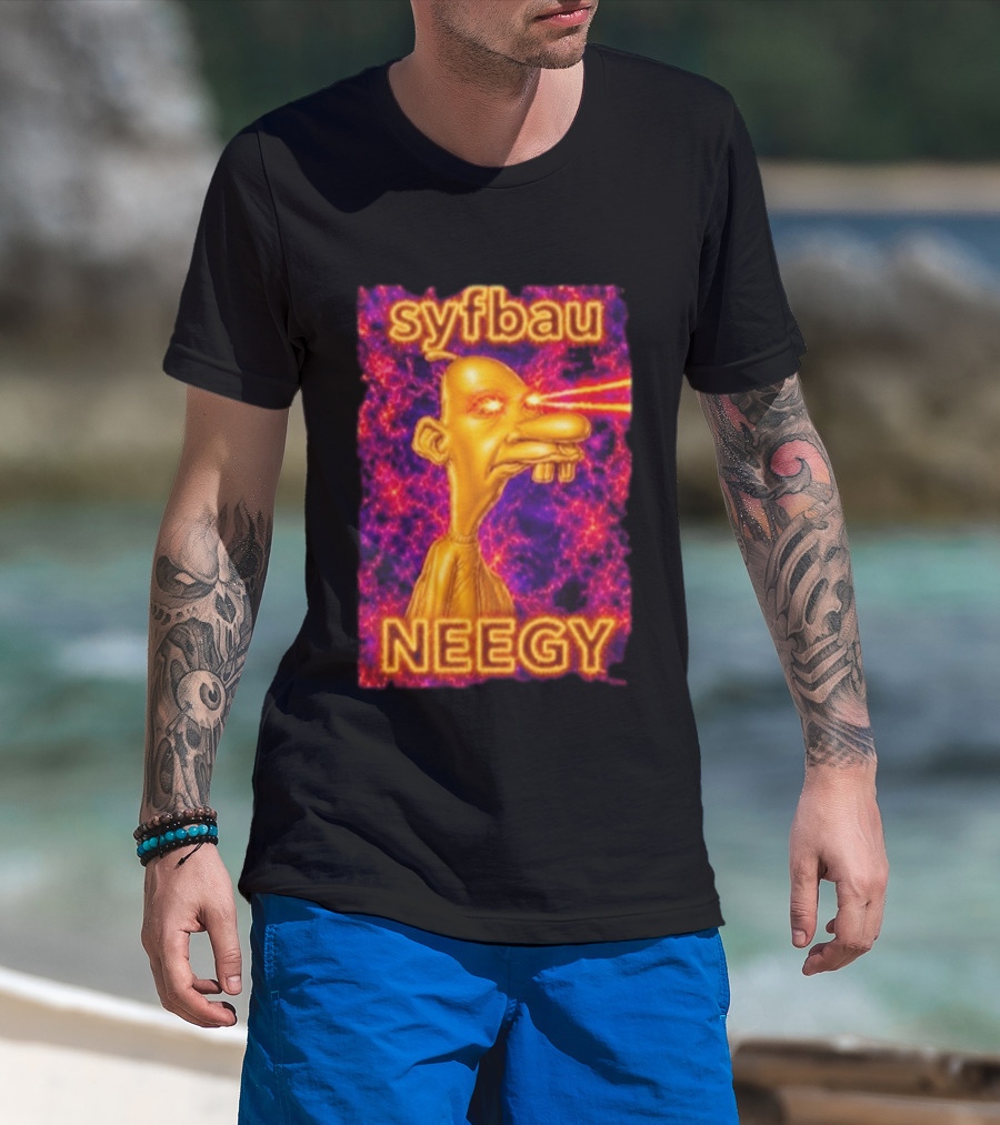 Syfbau Neegy Laser Eyes T-Shirt