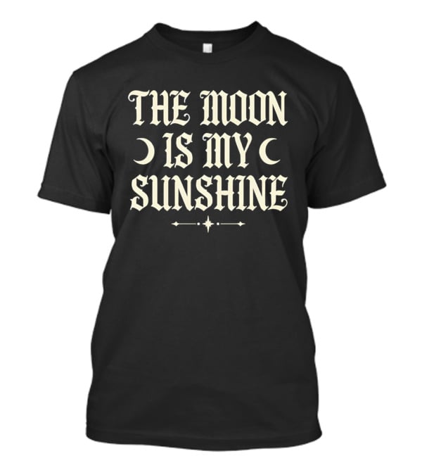 The Moon Is My Sunshine Gothic Crescent Star T-Shirt