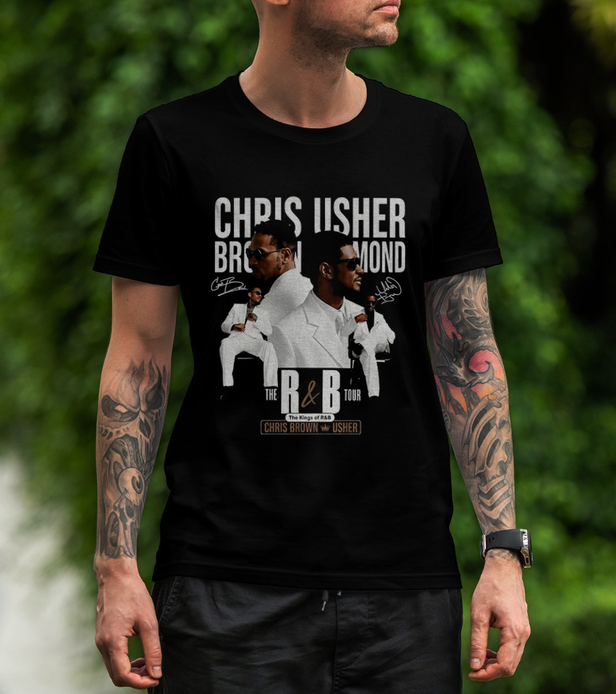 Chris Brown Usher The Kings Of R&B Tour 2026 T-Shirt