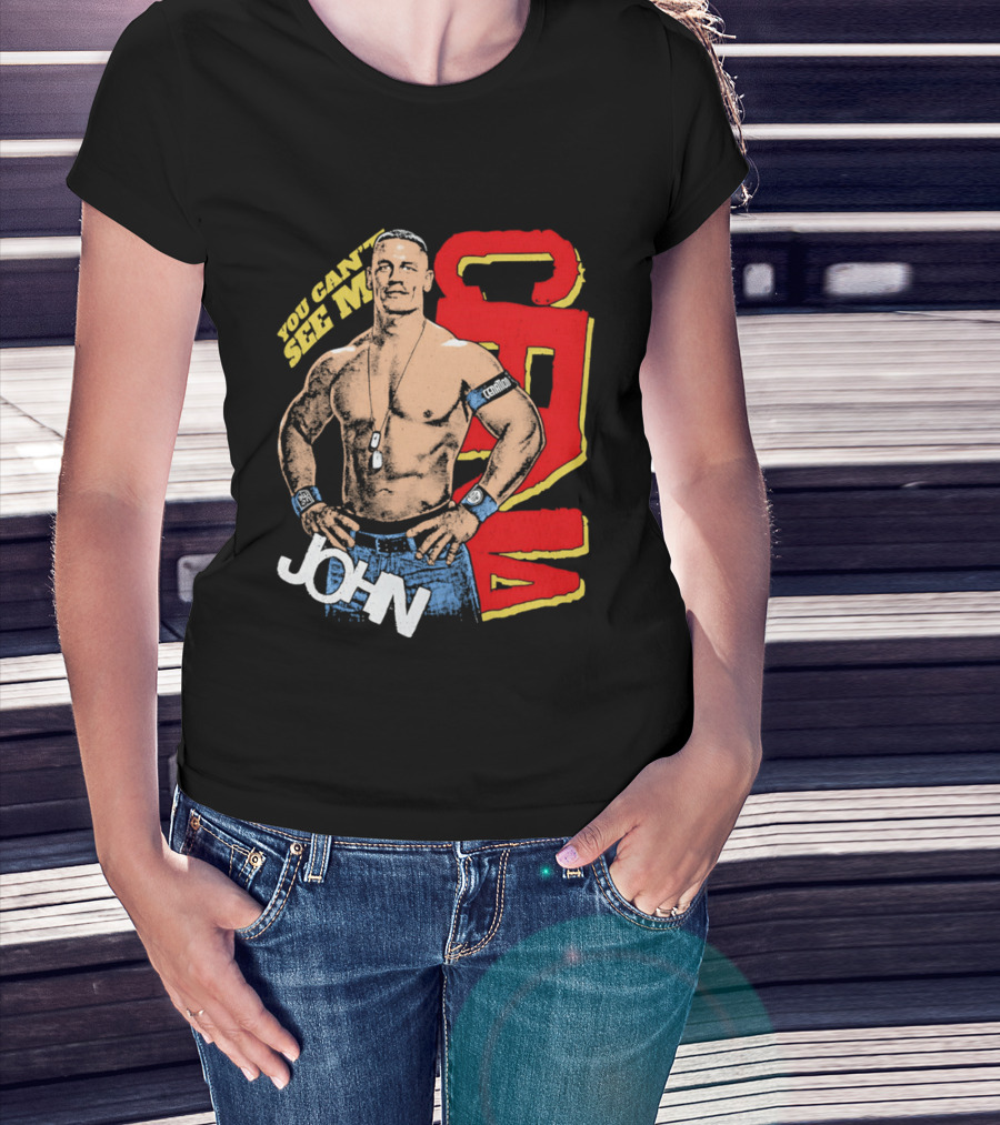 You Can't See Me John Cena Retro Style WWE Fan Favorite T-Shirt