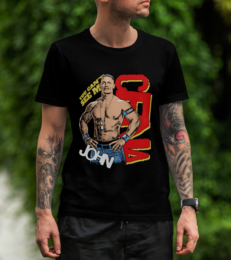 You Can't See Me John Cena Retro Style WWE Fan Favorite T-Shirt