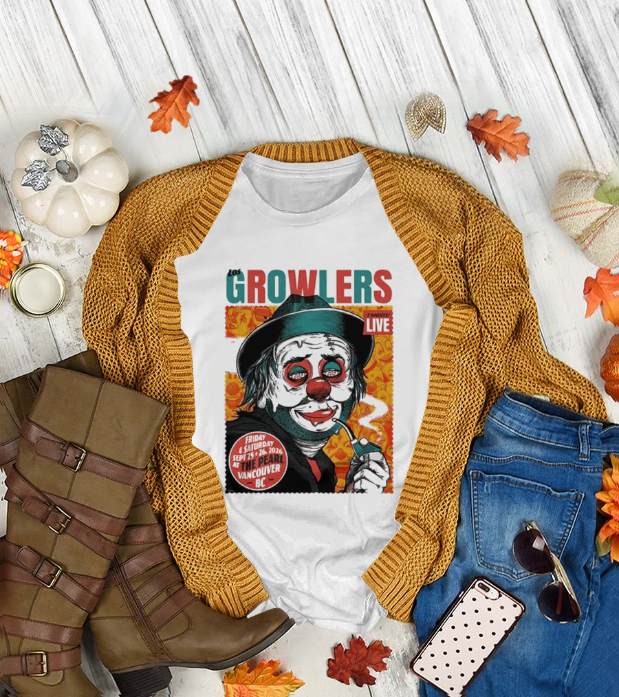 Los Growlers 2 Nights Live Concert September 25 26 2026 The Pearl Vancouver BC T-Shirt