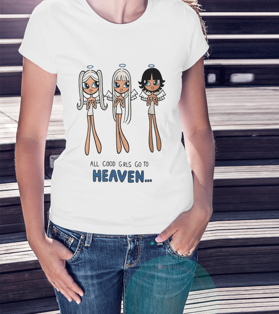 All Good Girls Go To Heaven Angel T-Shirt