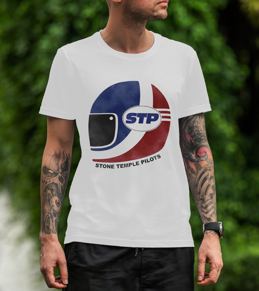 Stone Temple Pilots STP Helmet T-Shirt