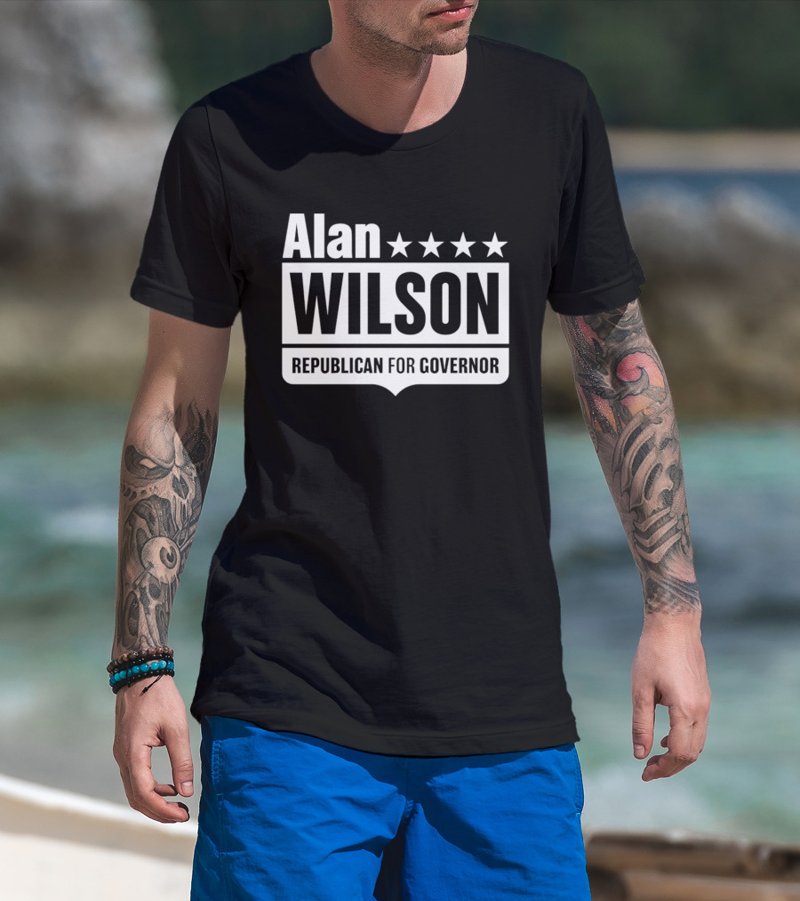 Alan Wilson Republican For Governor 2026 Election Campaign Stars T-Shirt