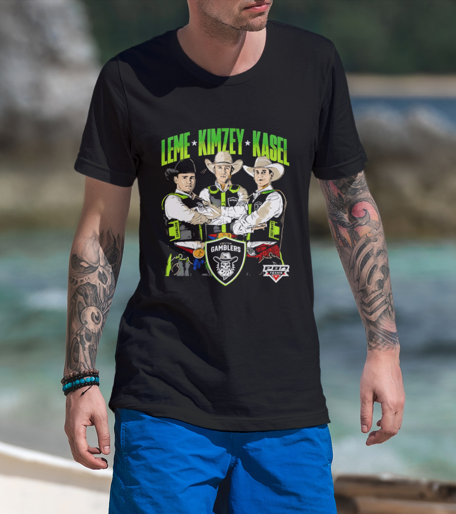 Austin Gamblers PBR Team Leme Kimzey Kasel Bull Riders T-Shirt