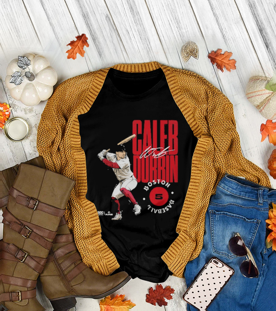 Caleb Durbin Boston Baseball Stamp Number 5 T-Shirt