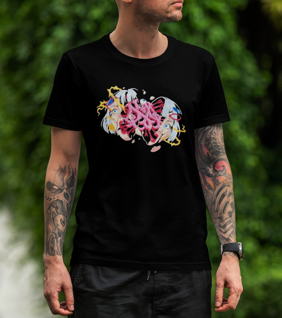 Hghmnds Head Split Surreal Pop Art Explosion T-Shirt