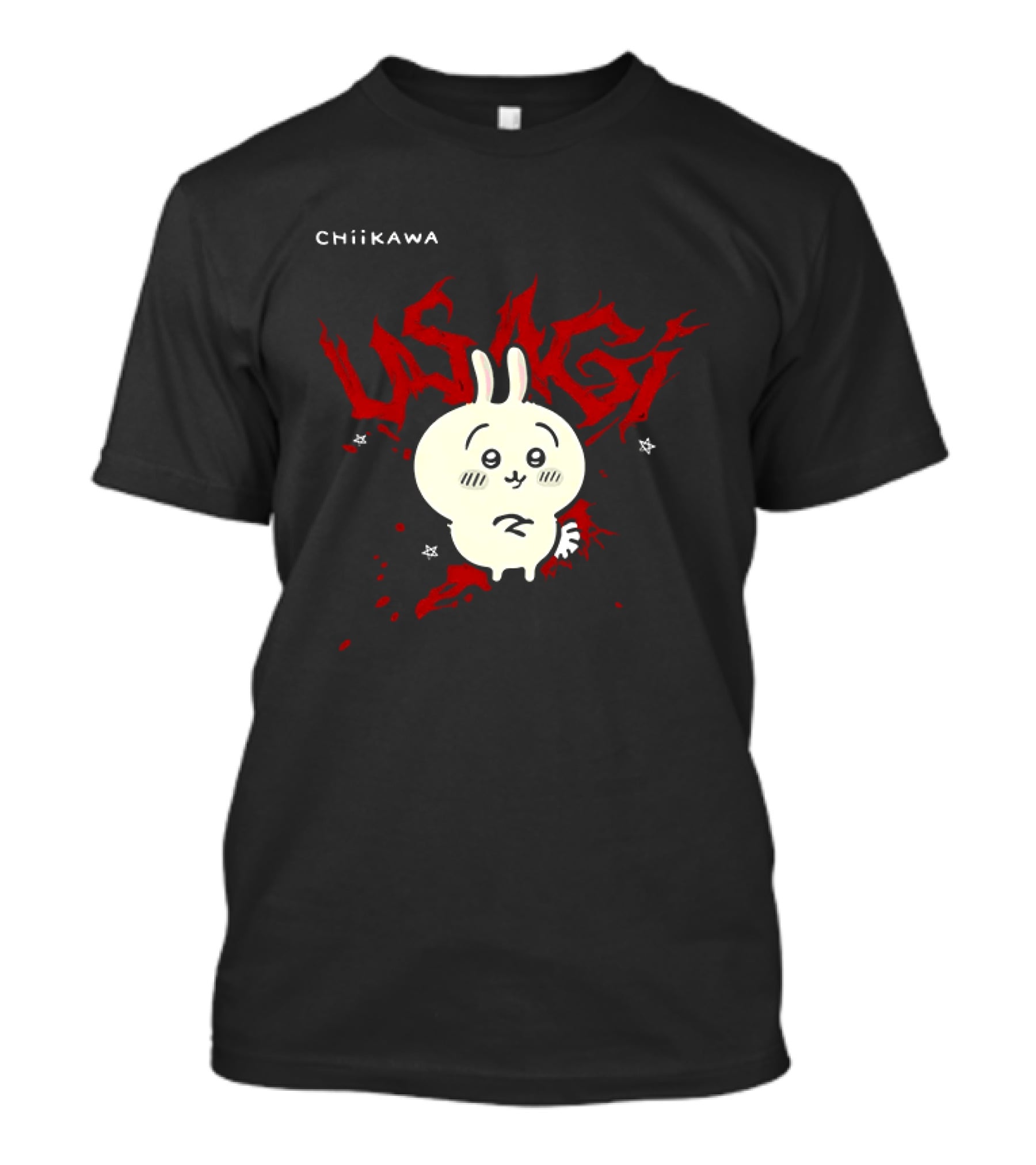 Chiikawa Usagi Kawaii Anime Red T-Shirt