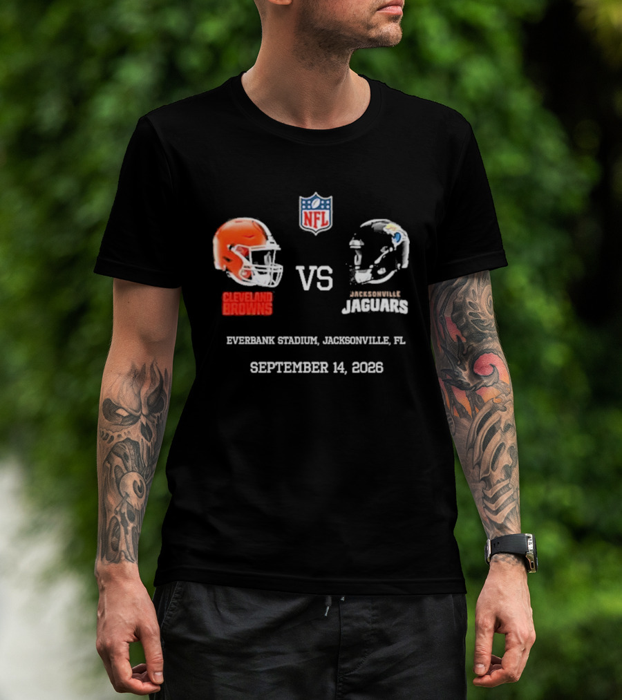 Cleveland Browns Vs Jacksonville Jaguars NFL EverBank Stadium Jacksonville FL September 14 2026 T-Shirt