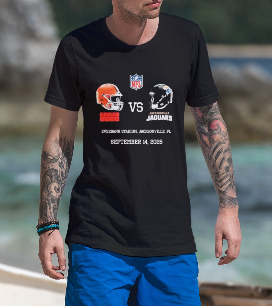 Cleveland Browns Vs Jacksonville Jaguars NFL EverBank Stadium Jacksonville FL September 14 2026 T-Shirt