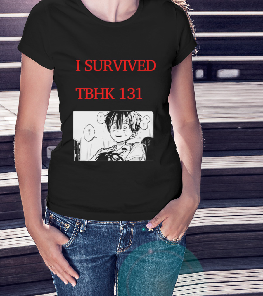 I Survived Tbhk 131 Crying Boy Manga Panel Japanese Comic Scene T-Shirt