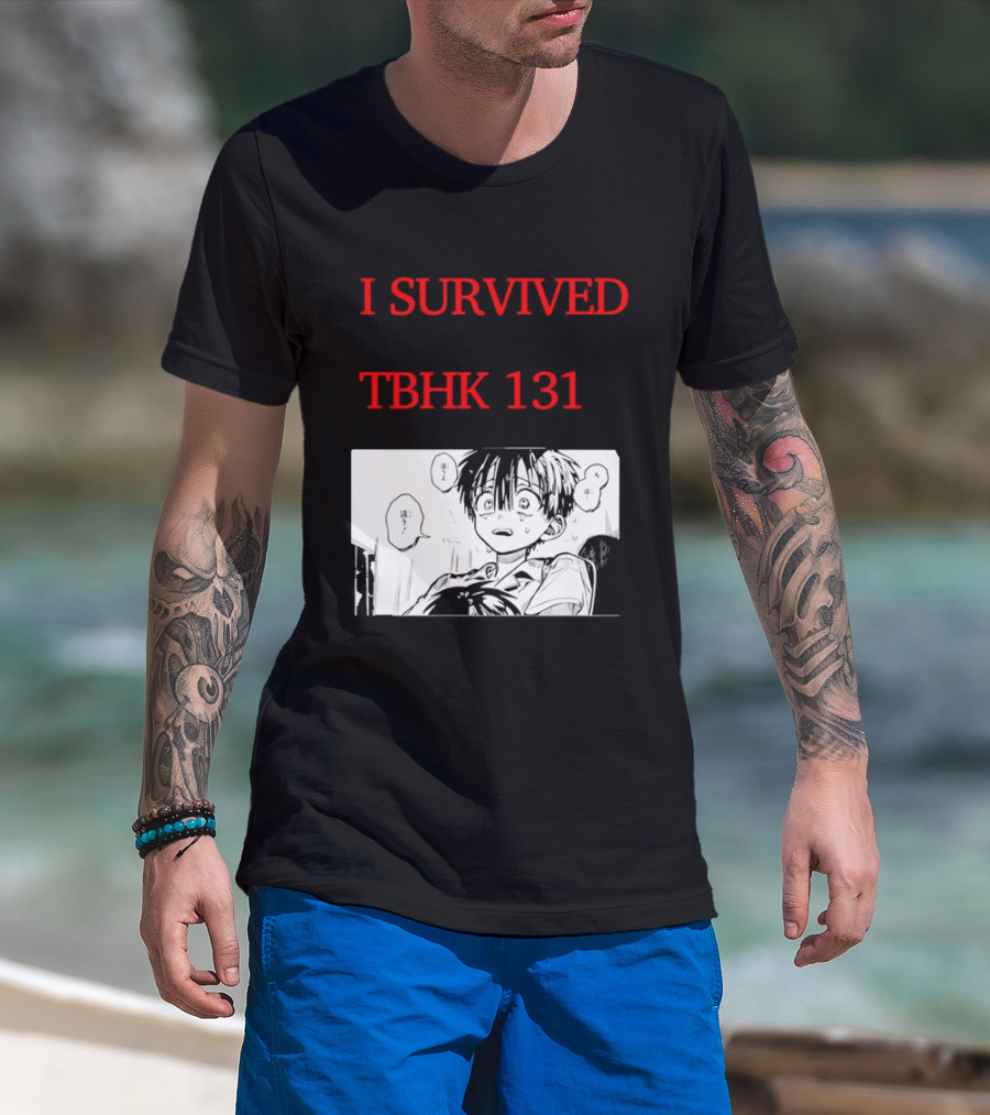 I Survived Tbhk 131 Crying Boy Manga Panel Japanese Comic Scene T-Shirt
