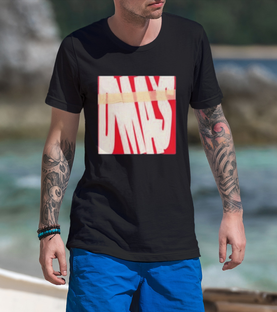 DMA's DMA's Album Cover Art Distorted Red White T-Shirt