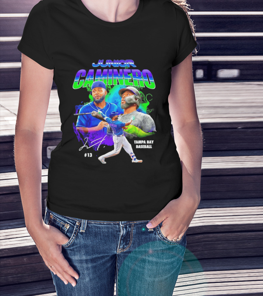 Junior Caminero Tampa Bay Baseball #13 2026 T-Shirt