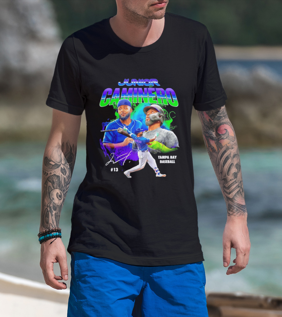 Junior Caminero Tampa Bay Baseball #13 2026 T-Shirt