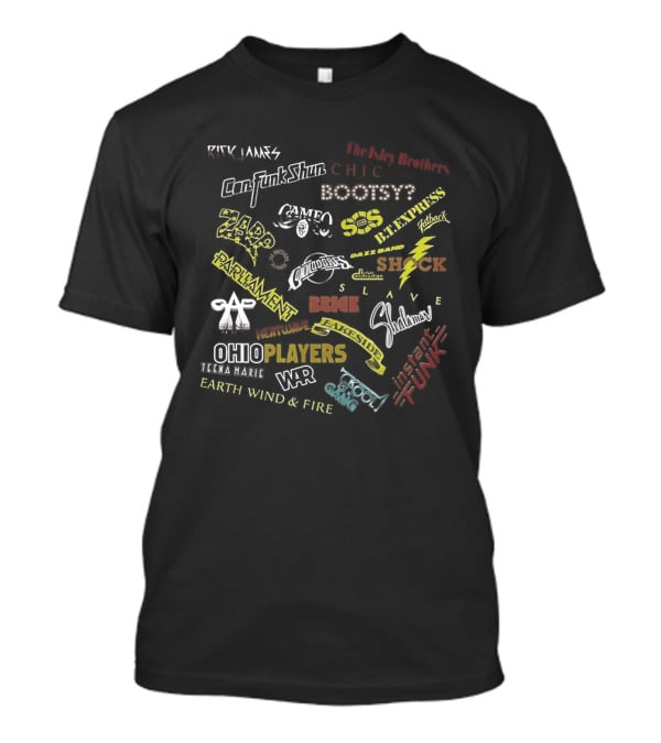 Funk Music Soul Groove Funky Boogie Disco Chic Schwann Players Shock Rufus T-Shirt