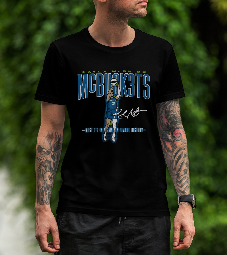 Kayla McBride MCBUCK3TS Most 3's In A Game In League History T-Shirt