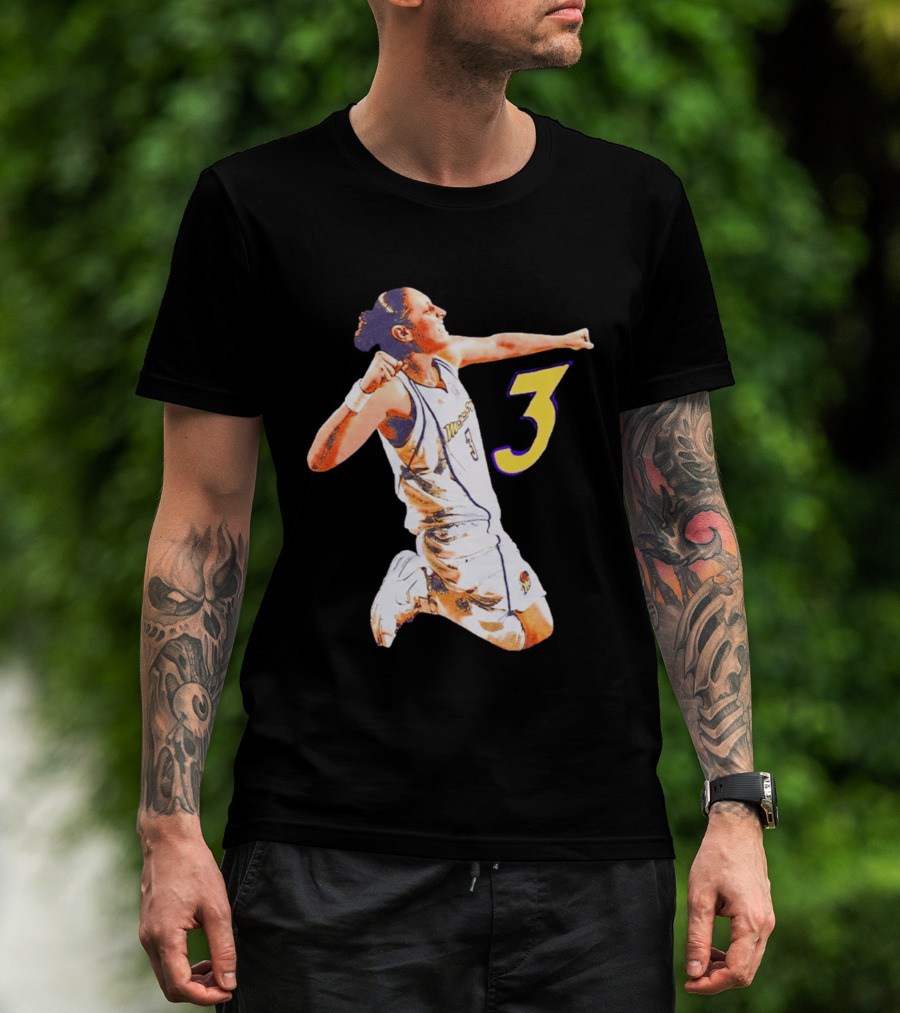 Mercury Diana Taurasi Number 3 Celebration Pose T-Shirt