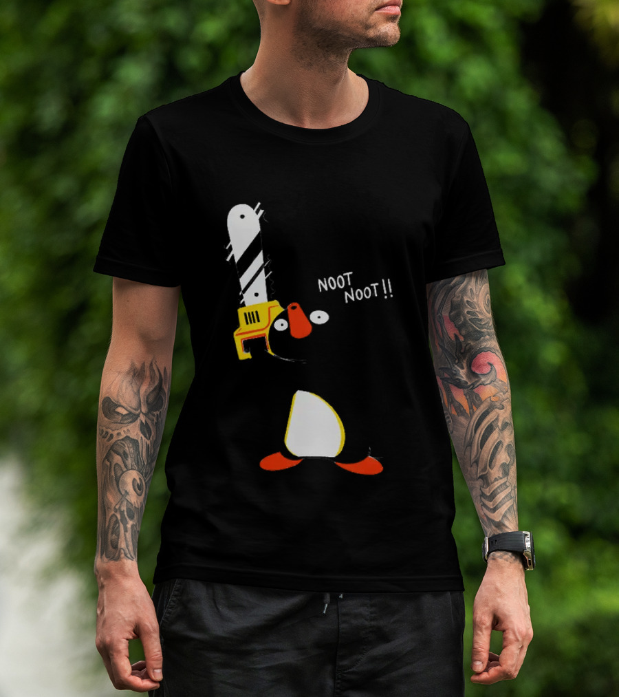 Pingu Chainsaw Noot Noot!! T-Shirt