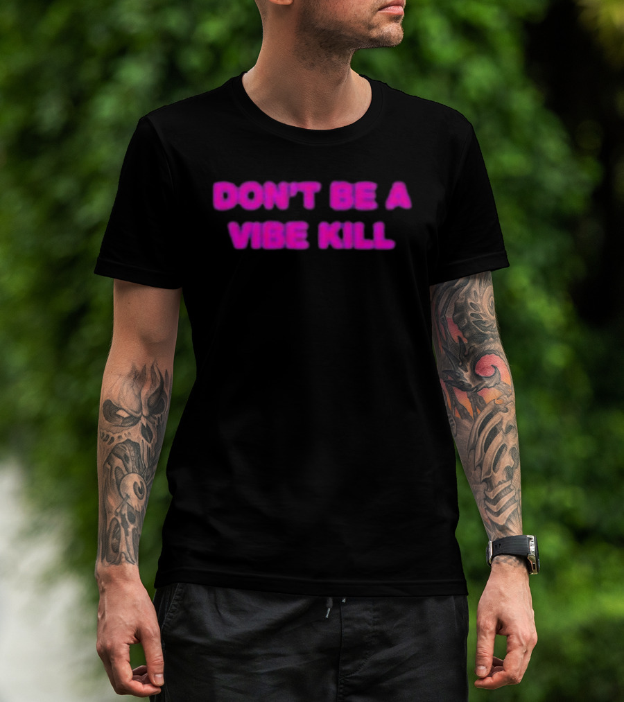 Madonna Don't Be A Vibe Kill Pink T-Shirt