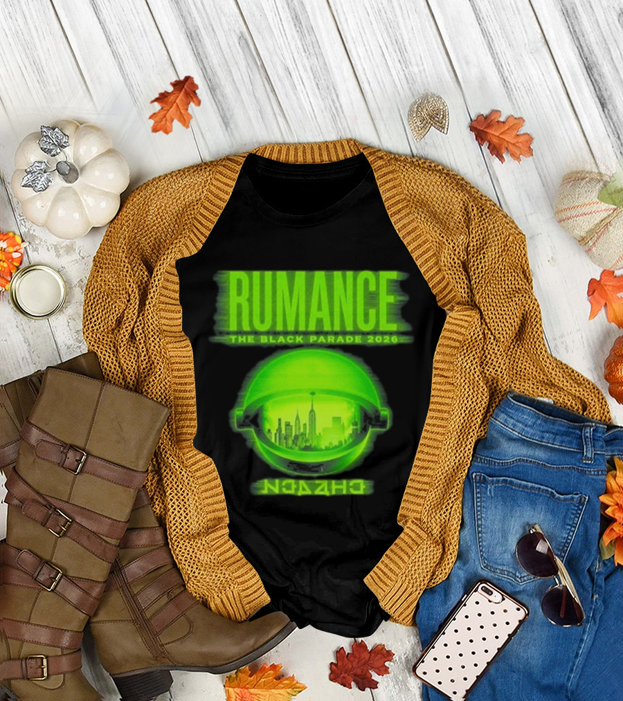 RUMANCE The Black Parade 2026 Neon Cityscape T-Shirt