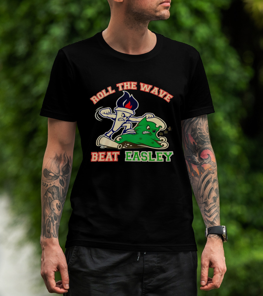 Roll The Wave Beat Easley Torch Green Wave T-Shirt