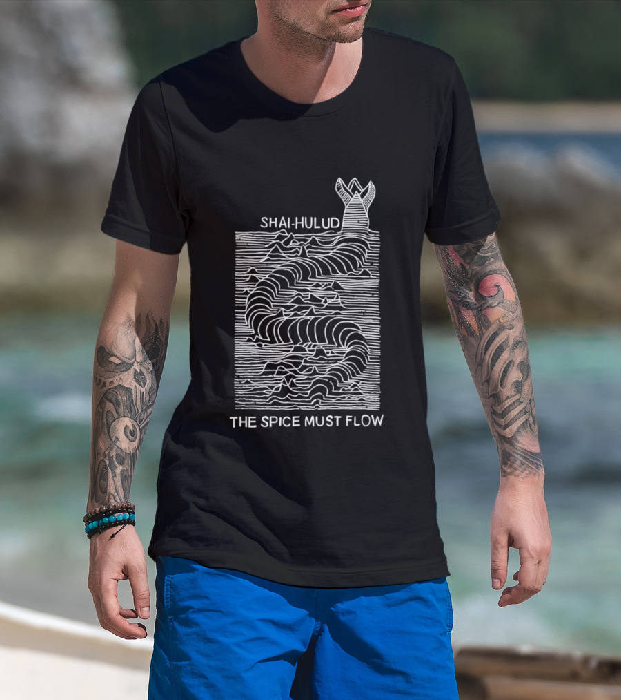 Shai Hulud The Spice Must Flow Dune Sandworm T-Shirt